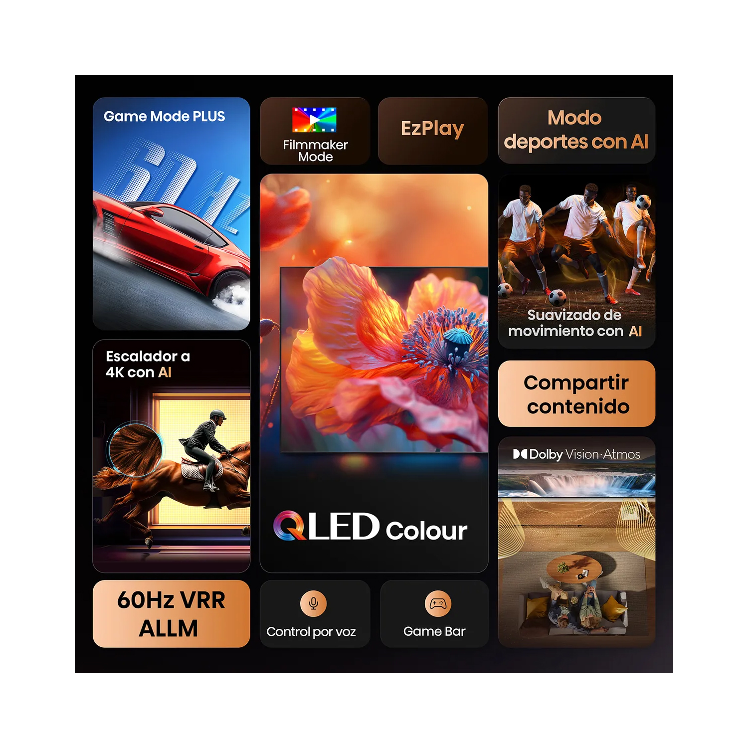 TELEVISOR HISENSE SMART TV 43 QLED 4K UHD 43Q6QV - 6