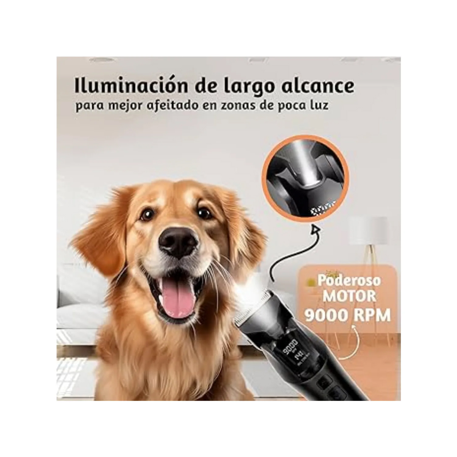 MÁQUINA DE CORTADOR PELO PARA MASCOTAS KEMEI KM-1857 - 3