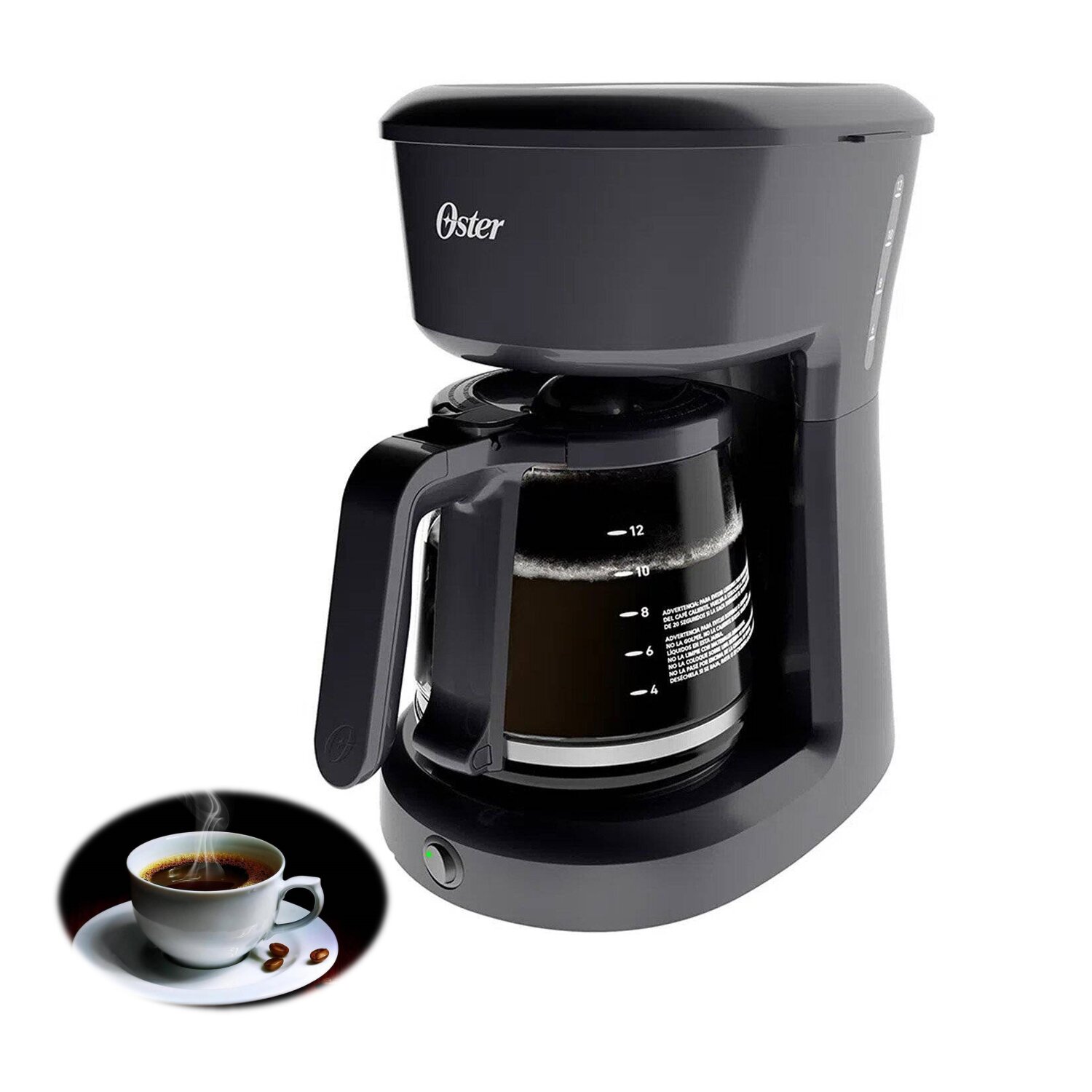 CAFETERA 12 TAZAS CON FILTRO PERMANENTE BVSTDCS12B - 2