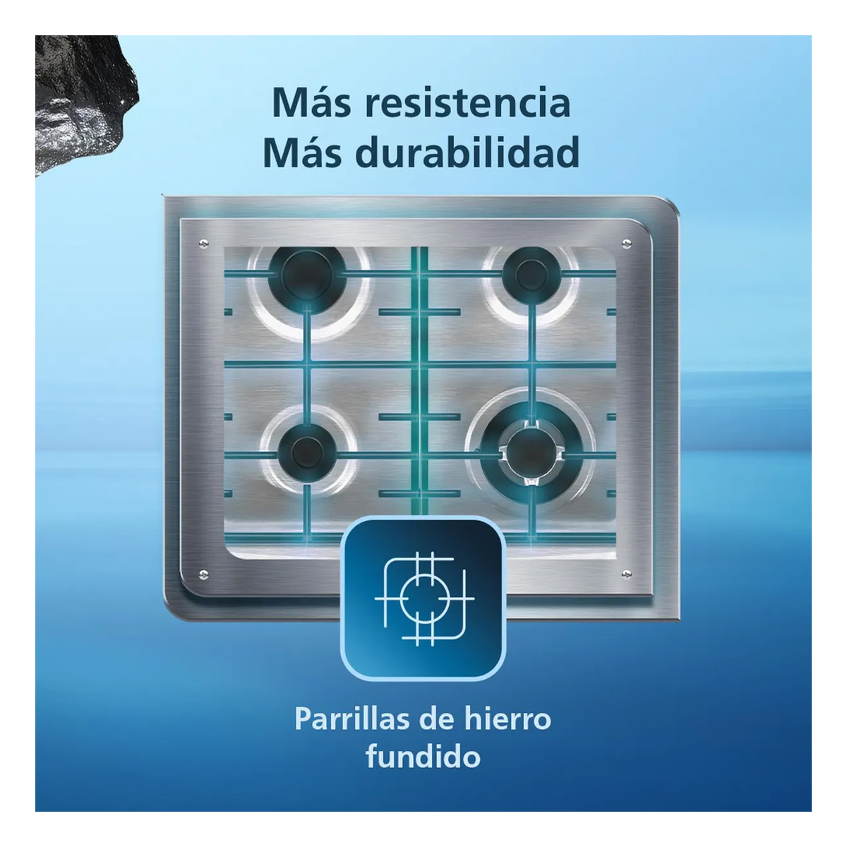 COCINA DE PISO A GAS 60CM SILVER MABE CMP6010FG1 - 7