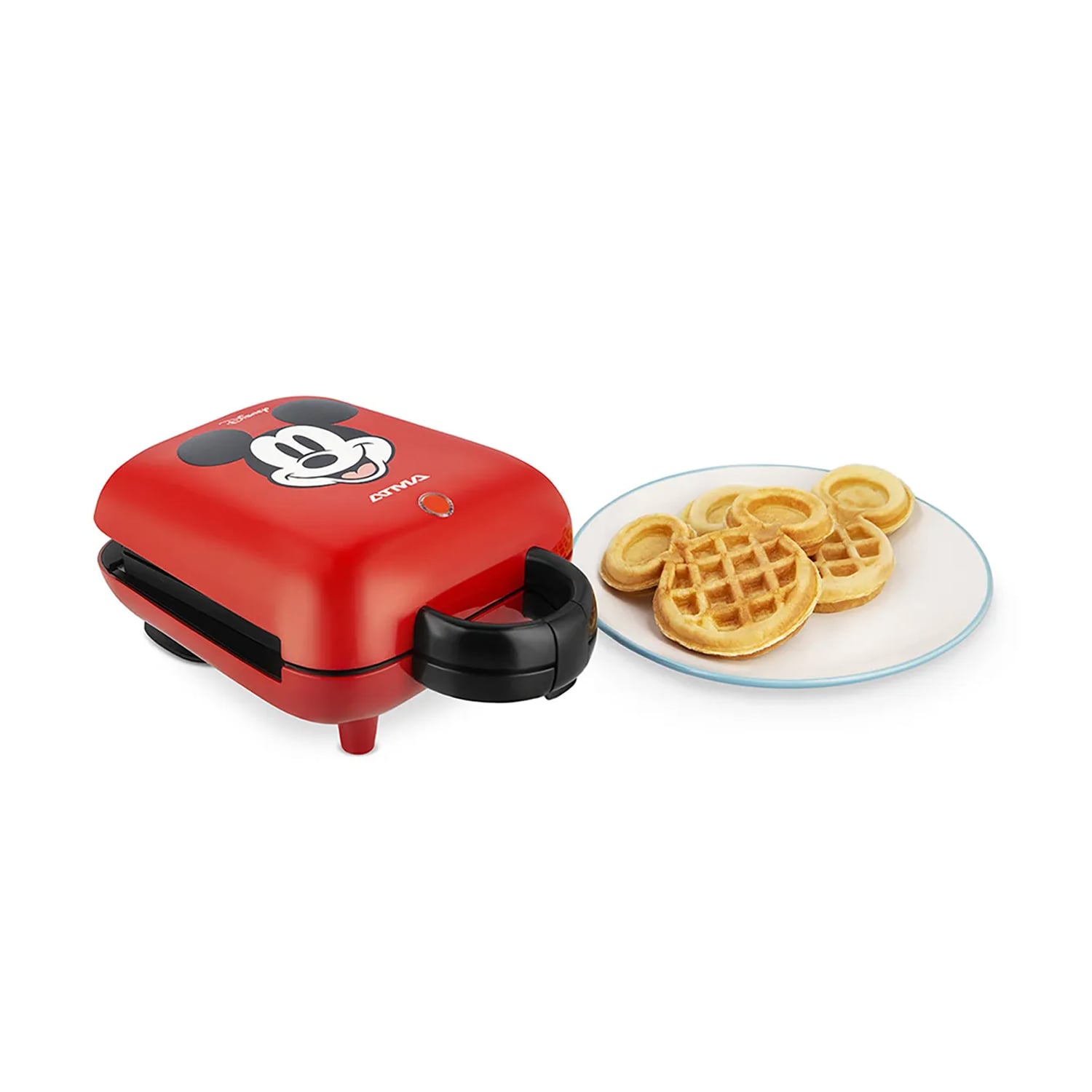 COMBO MICKEY WAFLERA SANDWICHERA ATMA + CAFETERA ELÉCTRICA ATMA CON TAZA DE MICKEY DISNEY - 4