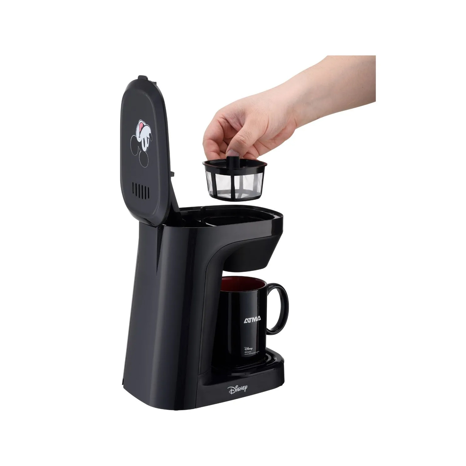 CUATRICOMBO ATMA WAFLERA SANDWICHERA +POP CORN MAKER +TOSTADORA +CAFETERA CON TAZA DE MICKEY - 7