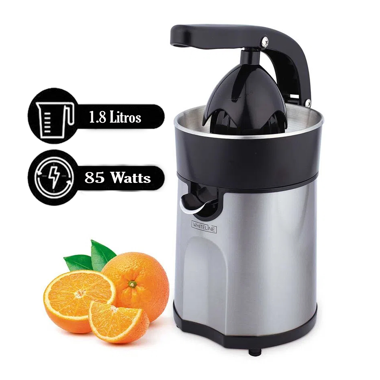 COMBO EXPRIMIDOR DE PALANCA DE CÍTRICOS WHITELINE 85W +  HERVIDOR 1.7 LITROS - 2
