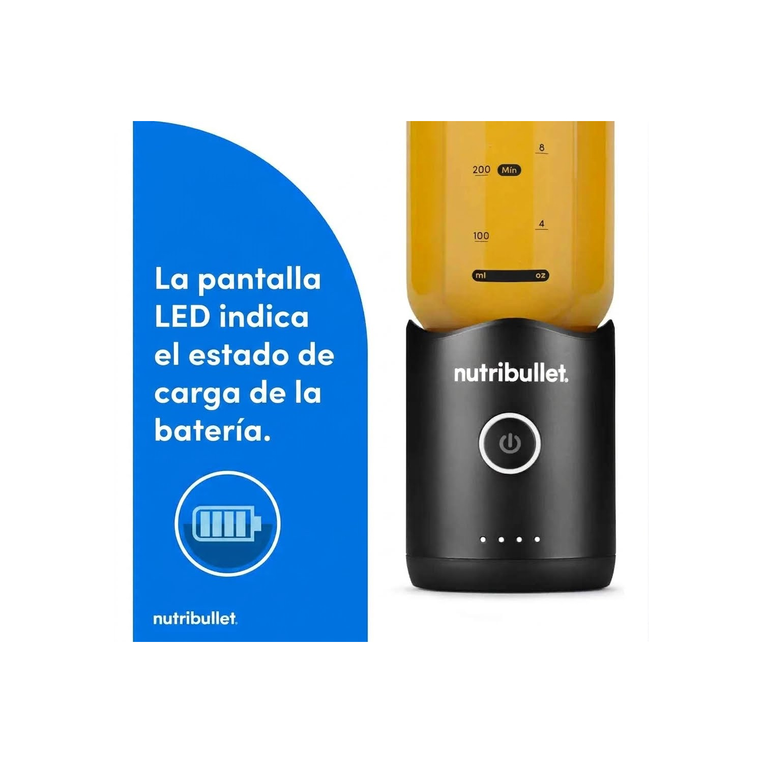 LICUADORA PORTÁTIL NUTRIBULLET FLEX 650 ML PARA SMOOTHIES Y BATIDOS NEGRO - 6