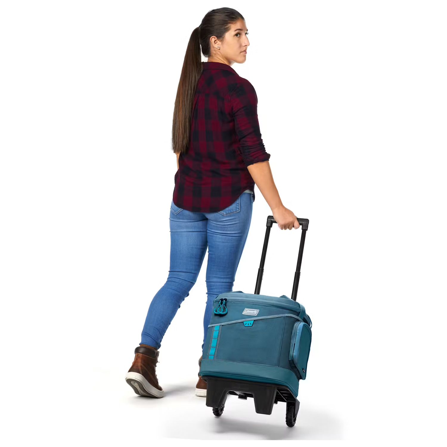 NEVERA PORTÁTIL FLEXIBLE SPORTFLEX™ DE 42 LATAS CON RUEDAS, COLOR OCÉANO - 3
