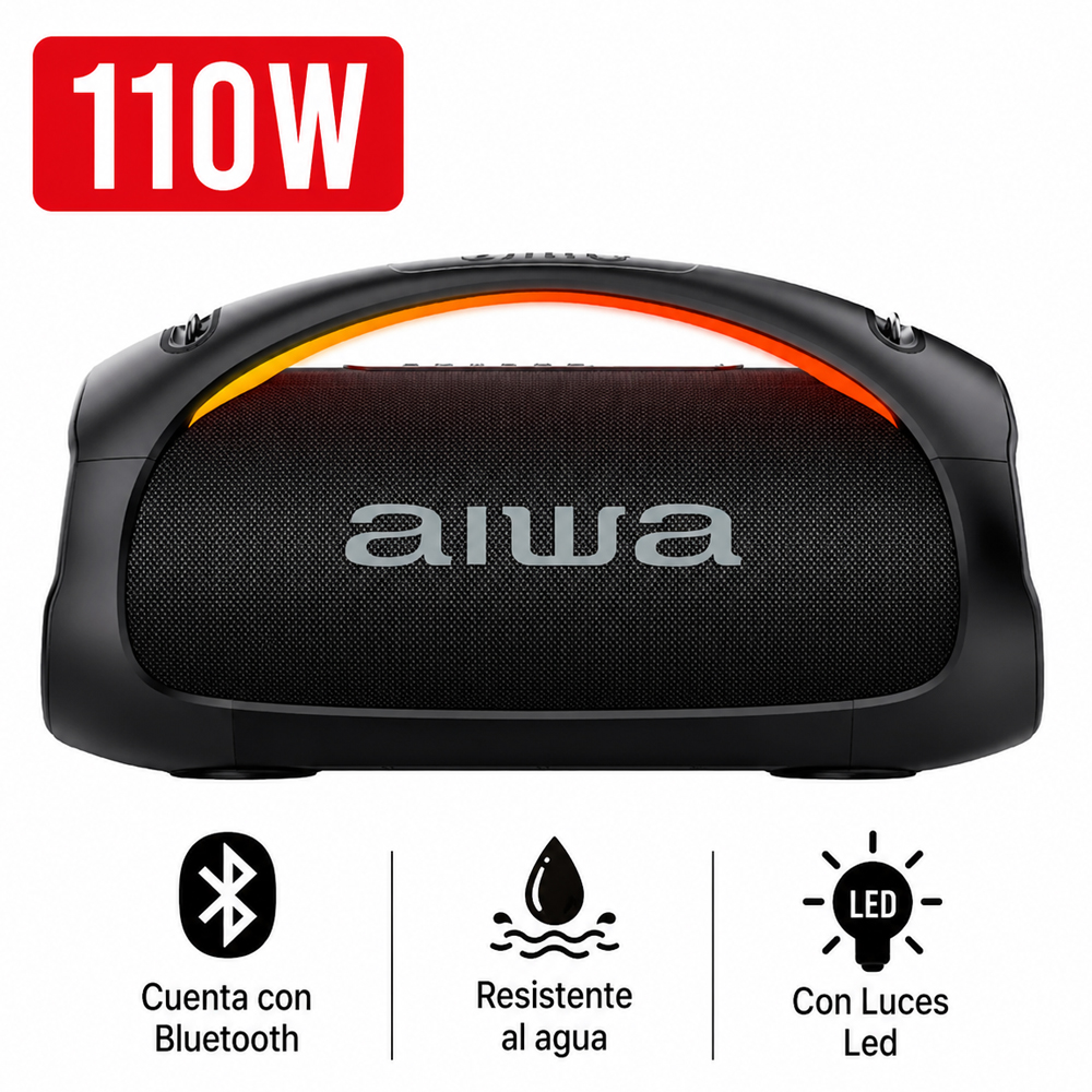 PARLANTE BOOMBOX PORTÁTIL BLUETOOTH AWS544BT 110W - 6