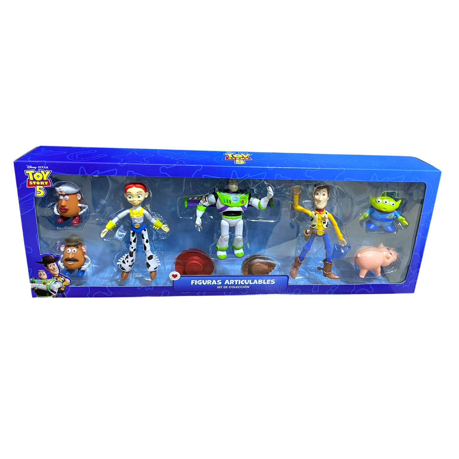 SET DE MUÑECOS DE JEBE TOY STORY 5 ARTICULADOS 7PCS - 2