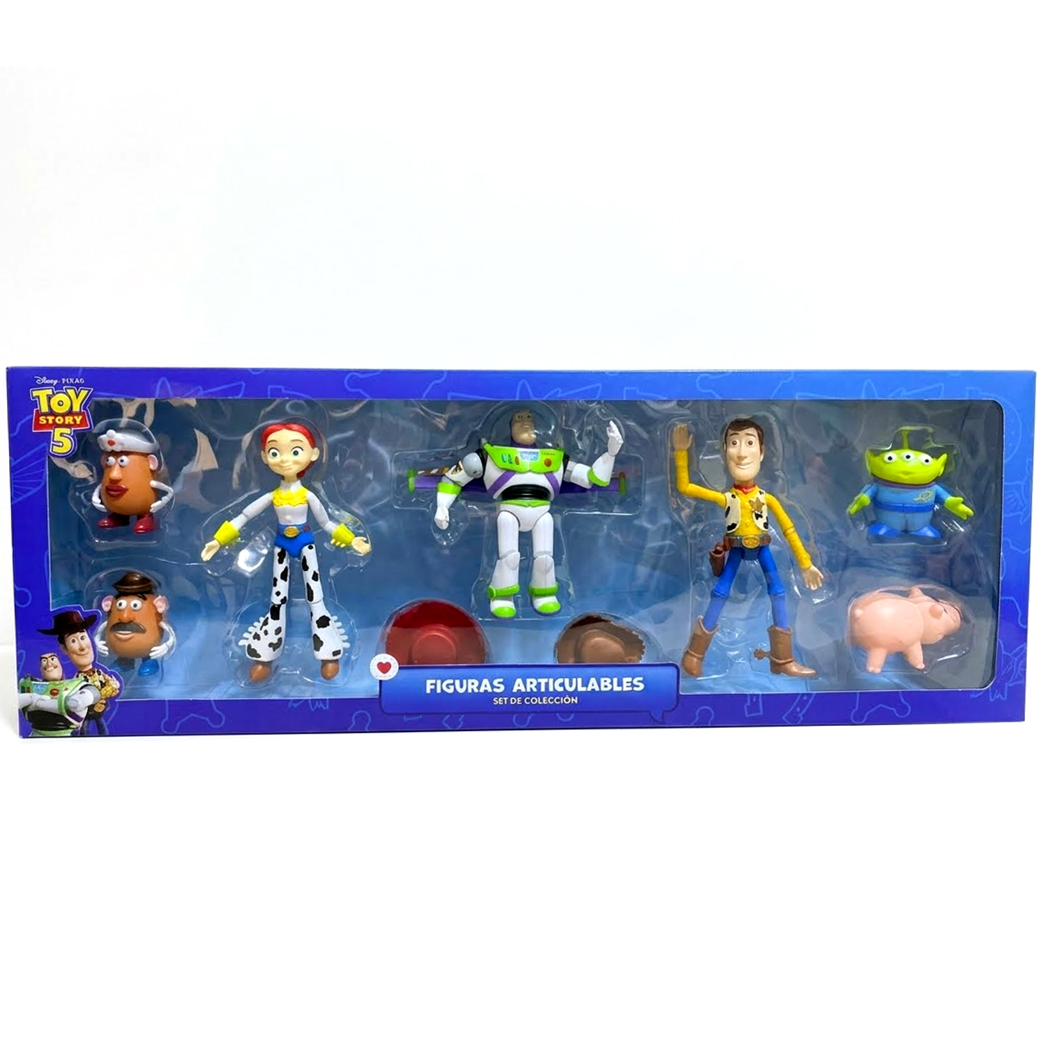 SET DE MUÑECOS DE JEBE TOY STORY 5 ARTICULADOS 7PCS - 4