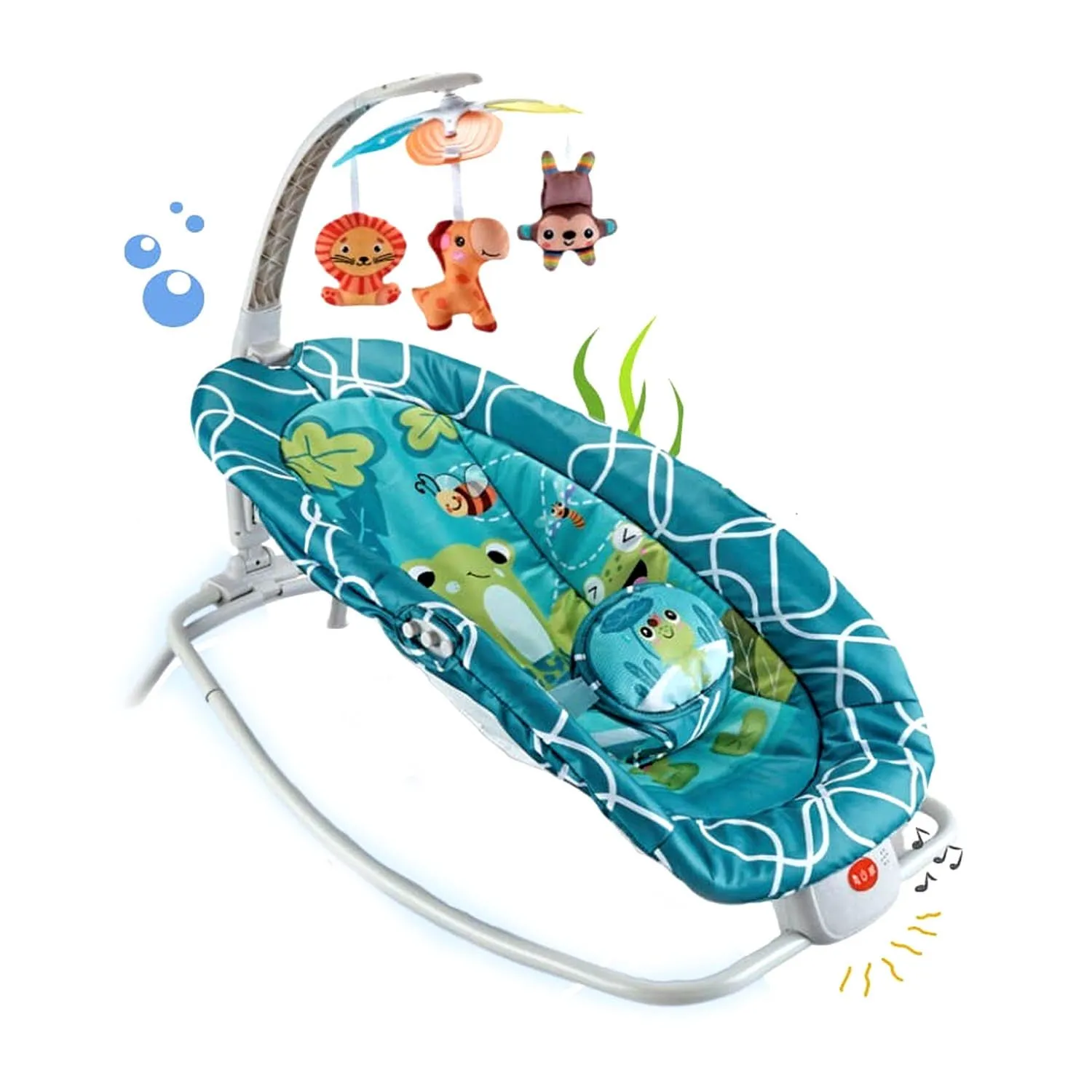 SILLA MECEDORA IDEAL MUSICAL CON VIBRADOR OCEAN NIÑO - 3