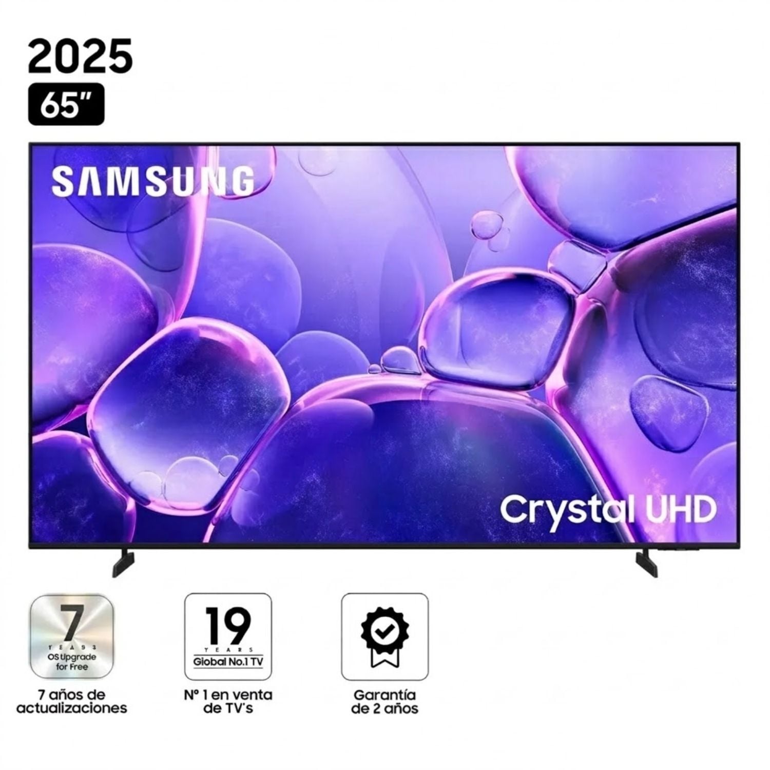 TELEVISOR SAMSUNG 65 CRYSTAL UHD UN65U8000FGXPE SMART TV 2025 - 1