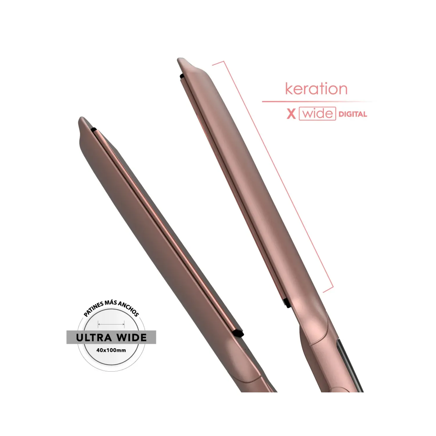 PLANCHA ALISADORA GAMA KERATION X-WIDE KERATION BECHS0000001440 - 4
