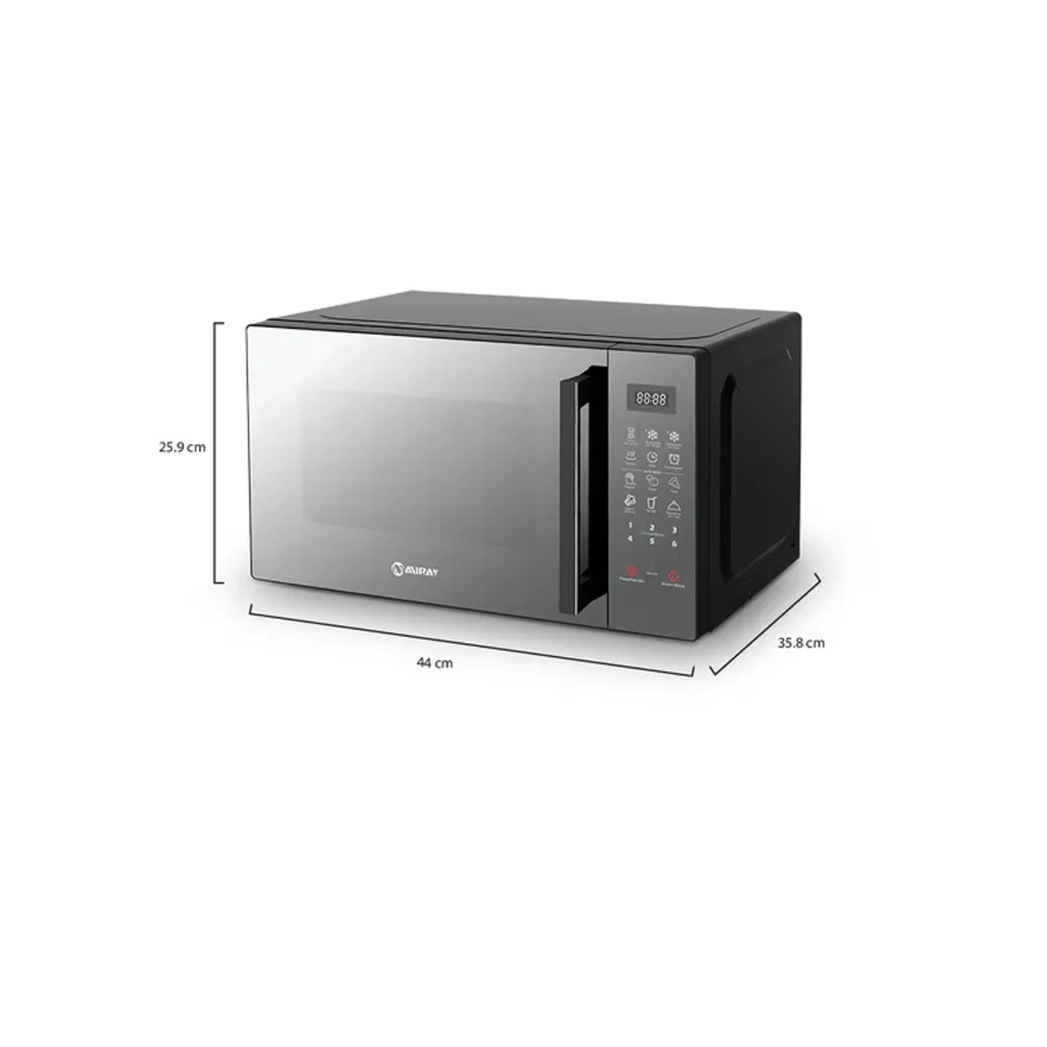 COMBO FRIGOBAR-REFRIGERADORA MIRAY RM-96M 93L + HORNO MICROONDAS HMM-205N 20L - 8