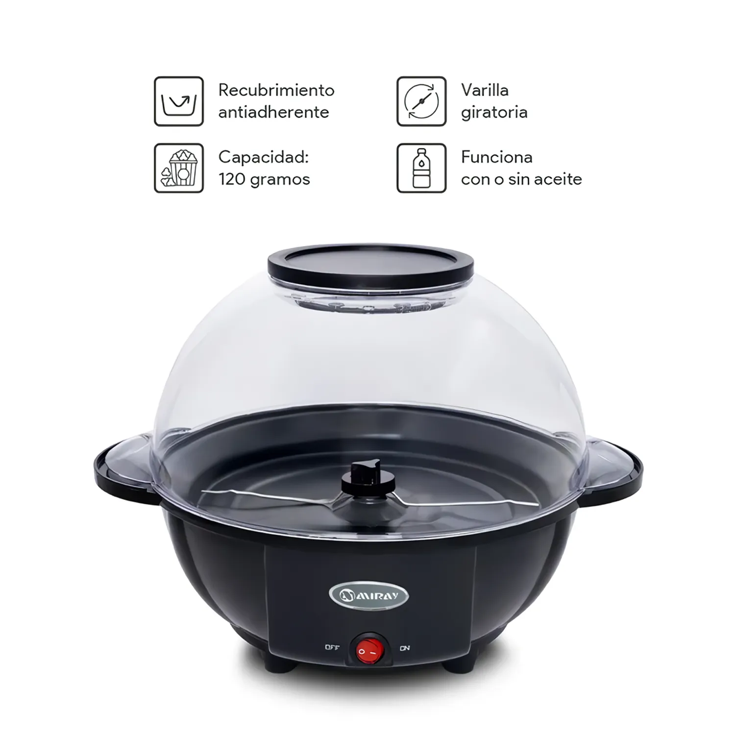 COMBO MIRAY REFRIGERADORA RM-136H  130L + MÁQUINA POP CORN - 6