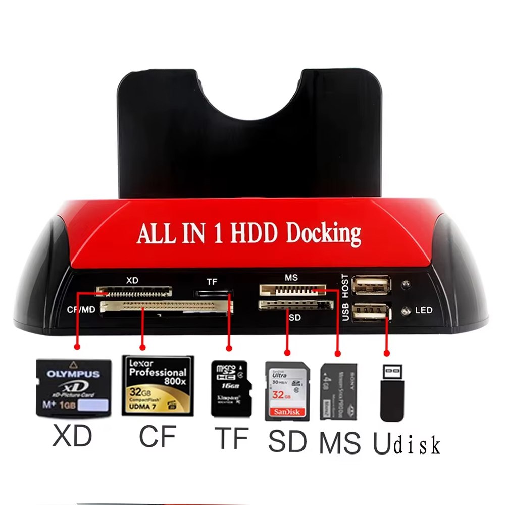 HDD DOCKING STATION DOBLE 2.5 3.5 IDE SATA USB 3.0 MS SF/MD SANTOFA ELECTRONICS S49000 - 7
