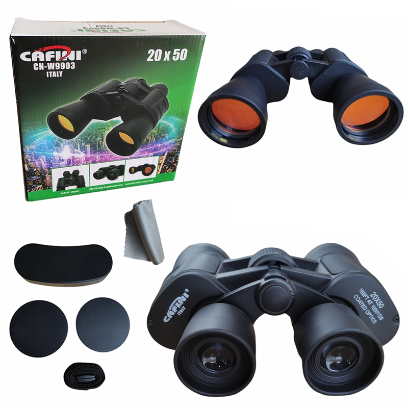 BINOCULAR SANTOFA ELECTRONICS METAL CAFINI LARGO ALCANCE 20 X 50 CAZA PESCA - 1