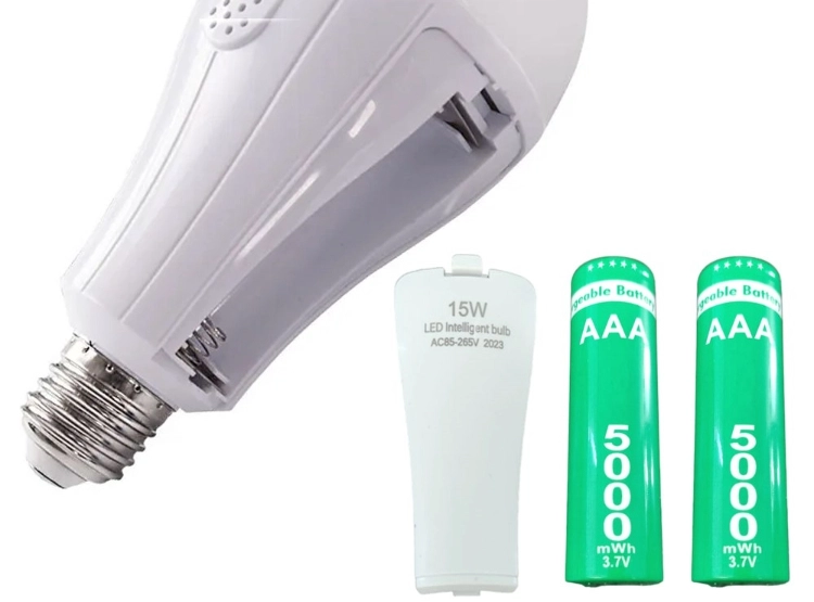 FOCO AC85-265V LED 15W RECARGABLE PORTÁTIL EMERGENCIA COLGANTE BLANCO CAMPING SANTOFA ELECTRONICS - 4