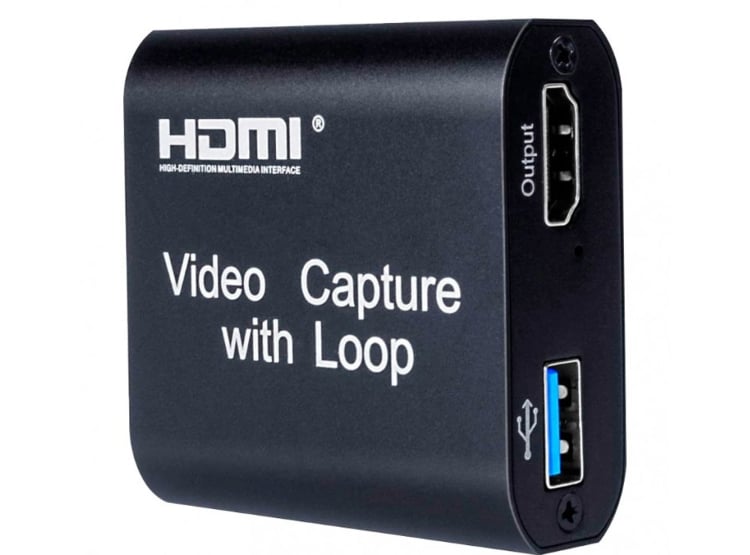 CAPTURADO DE VIDEO USB 3.0 HDMI CAPTURE CON LOOP OUT 4K 2K SANTOFA ELECTRONICS S1482 - 1