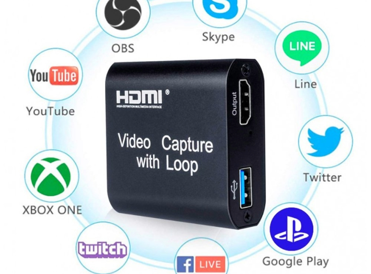 CAPTURADO DE VIDEO USB 3.0 HDMI CAPTURE CON LOOP OUT 4K 2K SANTOFA ELECTRONICS S1482 - 2