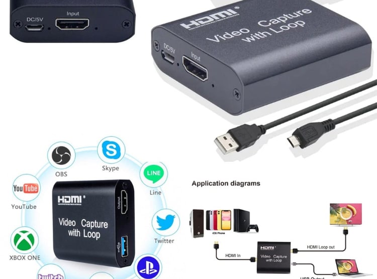 CAPTURADO DE VIDEO USB 3.0 HDMI CAPTURE CON LOOP OUT 4K 2K SANTOFA ELECTRONICS S1482 - 3