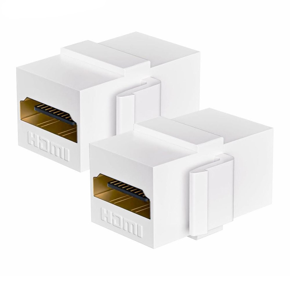 PLACA HDMI ABS FACEPLATE HEMBRA 2 PUESTOS 1080P TRAUTECH EMPALME SANTOFA ELECTRONICS - 7