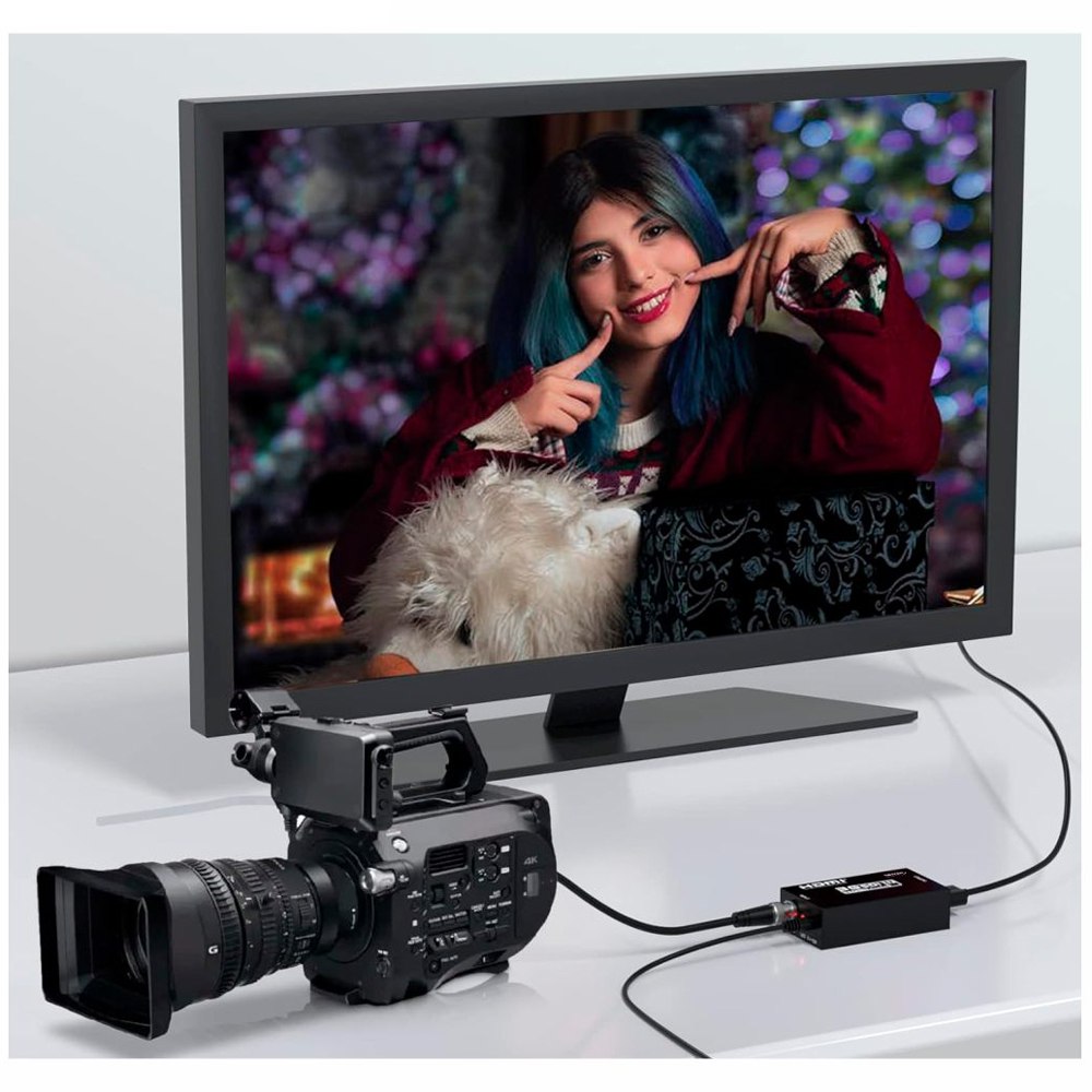CONVERTIDOR SDI A HDMI CAMARAS A TV METÁLICO 1080P NETCOM SANTOFA ELECTRONICS SANTOFA ELECTRONICS S1663 - 7