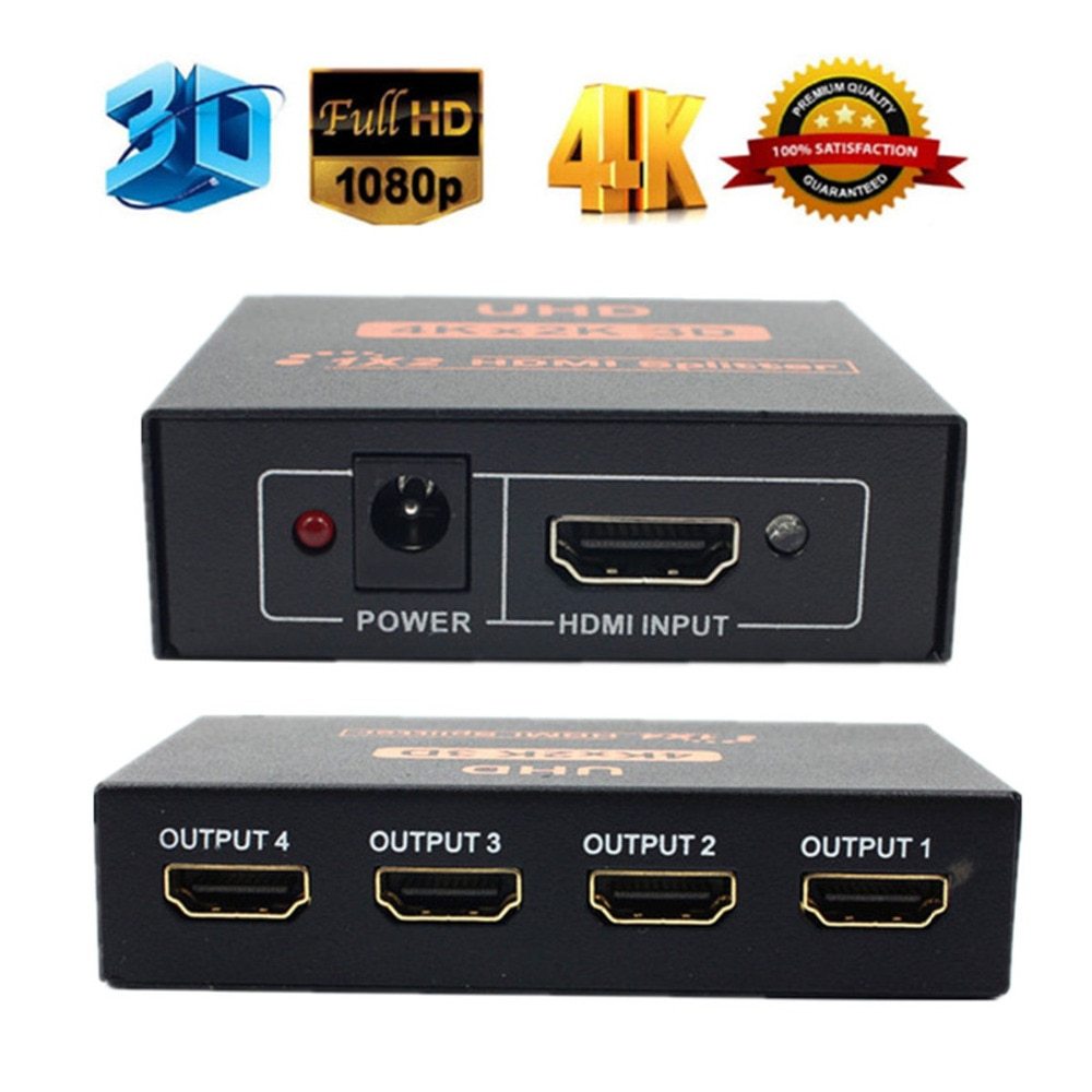 SPLITTER HDMI 1X4 1.4 FULL HD 4K MULTIPLICA SEÑAL CONECTA 4TV SANTOFA ELECTRONICS - 2