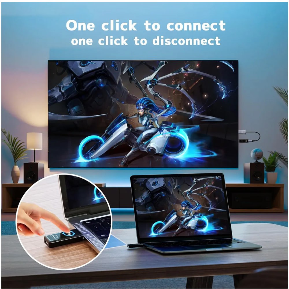 EXTENDER HDMI INALÁMBRICO 30 METROS EMISOR Y RECEPTOR VIDEO SANTOFA ELECTRONICS S1903 - 3