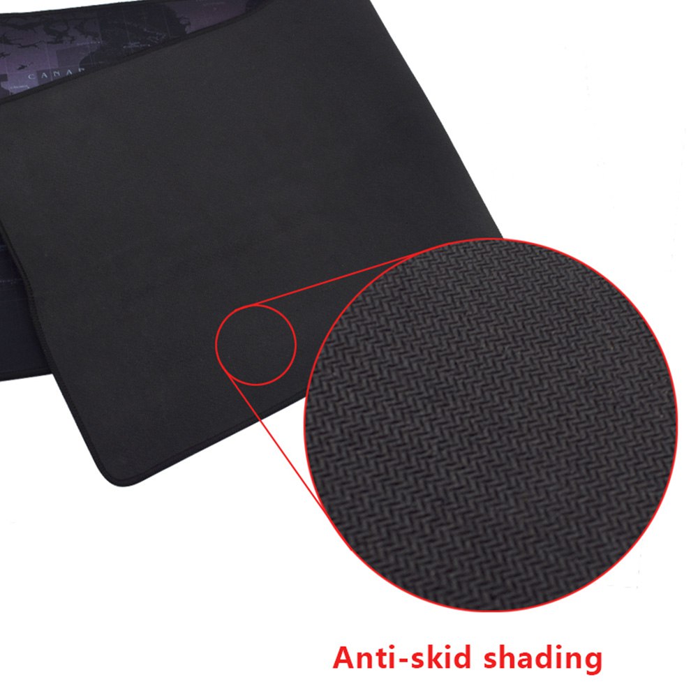 MOUSE PAD BASE ESCRITORIO XXL 40X90CM COMPUTADOR MAPA NEGRO SANTOFA ELECTRONICS S1910 - 3