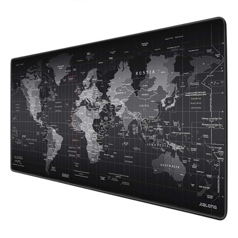 MOUSE PAD BASE ESCRITORIO XXL 40X90CM COMPUTADOR MAPA NEGRO SANTOFA ELECTRONICS S1910 - 5
