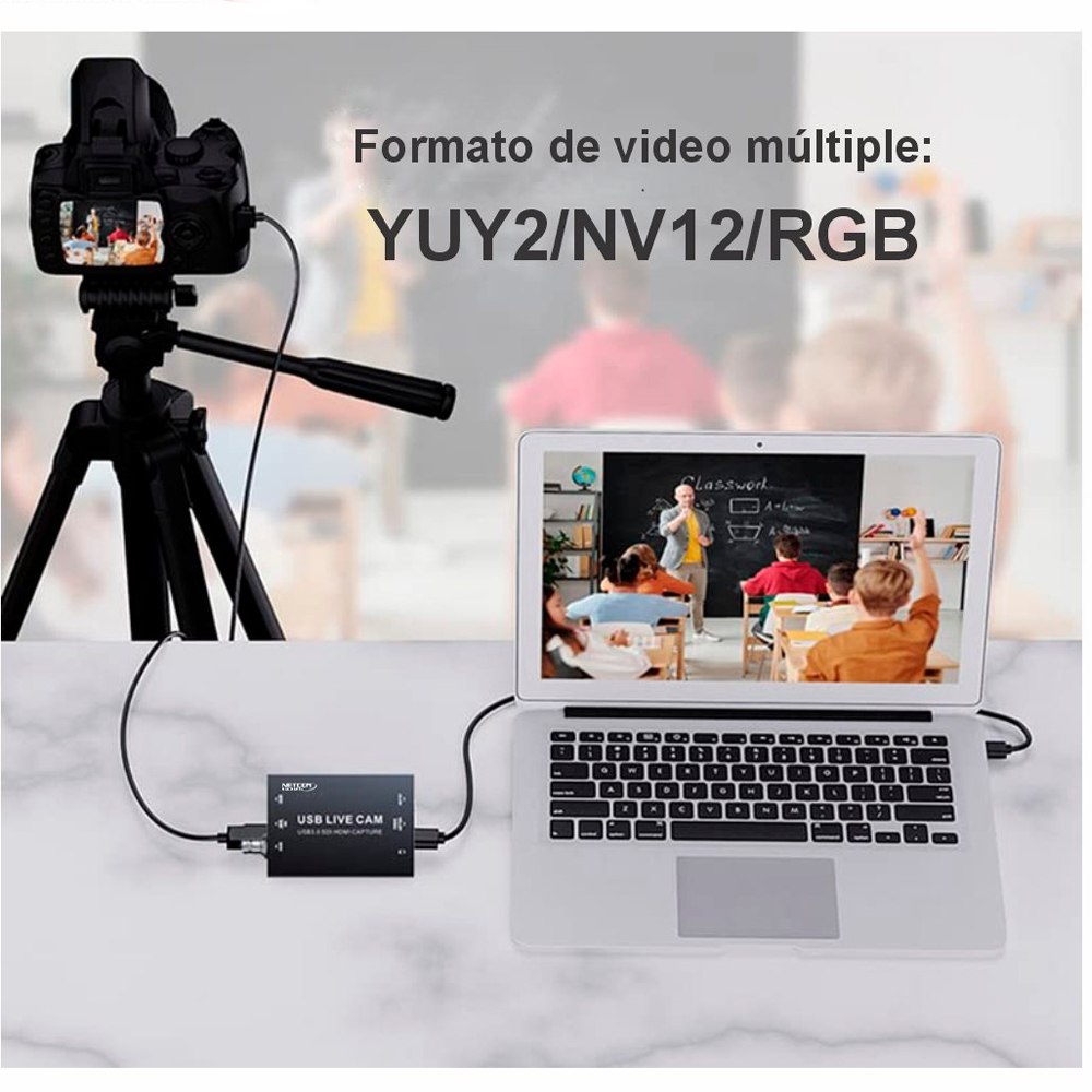 CAPTURADORA DE VIDEO HDMI Y SDI 4K 30HZ USB 3.0 NETCOM UVC SANTOFA ELECTRONICS S1911 - 3