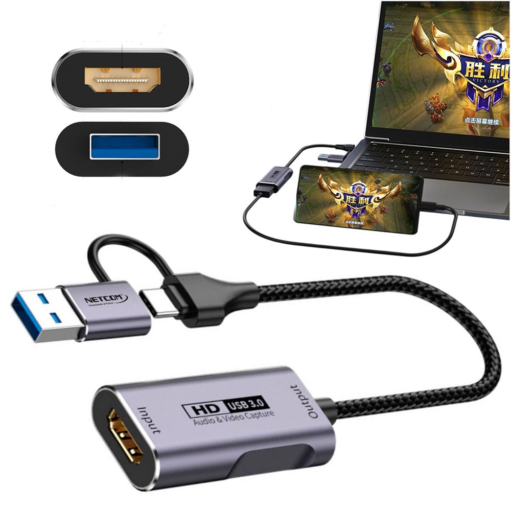 CAPTURADORA DE VIDEO HDMI 4K 60HZ USB 3.0 TIPO C NETCOM
SANTOFA ELECTRONICS S1912 - 10