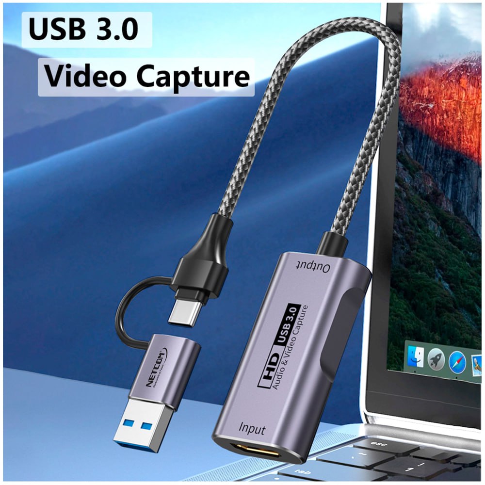 CAPTURADORA DE VIDEO HDMI 4K 60HZ USB 3.0 TIPO C NETCOM
SANTOFA ELECTRONICS S1912 - 2