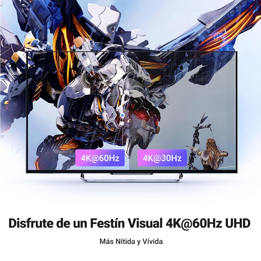 SWITCH HDMI 2.0 5 PUERTOS 4K 60HZ UGREEN 3D HDR CON CONTROL SANTOFA ELECTRONICS S1924 - 4