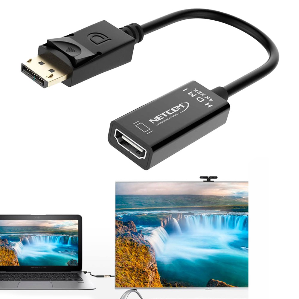 ADAPTADOR CONVERTIDOR DISPLAYPORT A HDMI NETCOM 4K ULTRA HD SANTOFA ELECTRONICS S1933 - 10