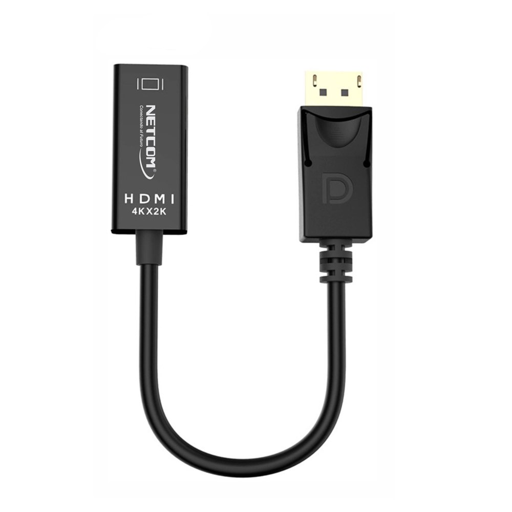 ADAPTADOR CONVERTIDOR DISPLAYPORT A HDMI NETCOM 4K ULTRA HD SANTOFA ELECTRONICS S1933 - 2