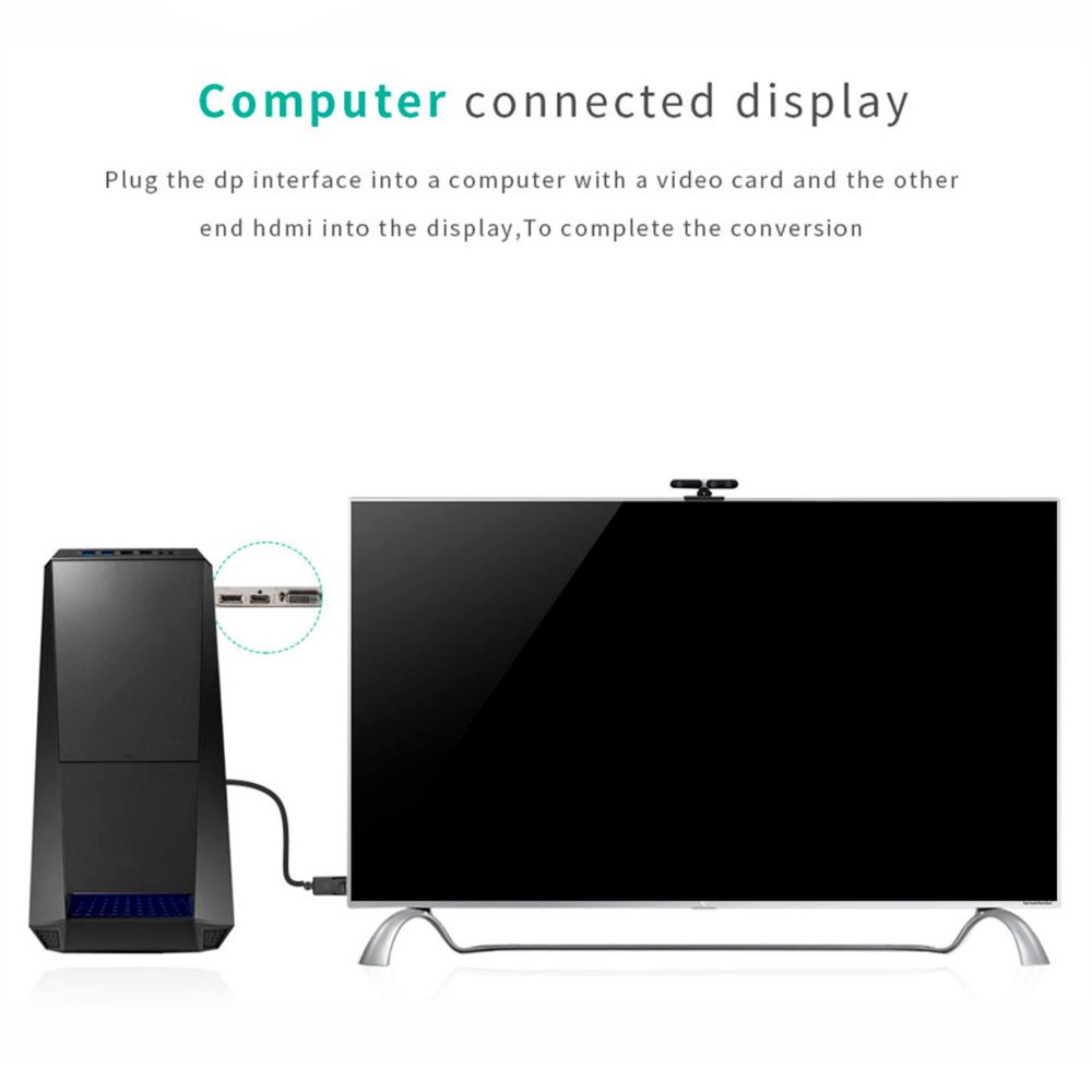 ADAPTADOR CONVERTIDOR DISPLAYPORT A HDMI NETCOM 4K ULTRA HD SANTOFA ELECTRONICS S1933 - 6