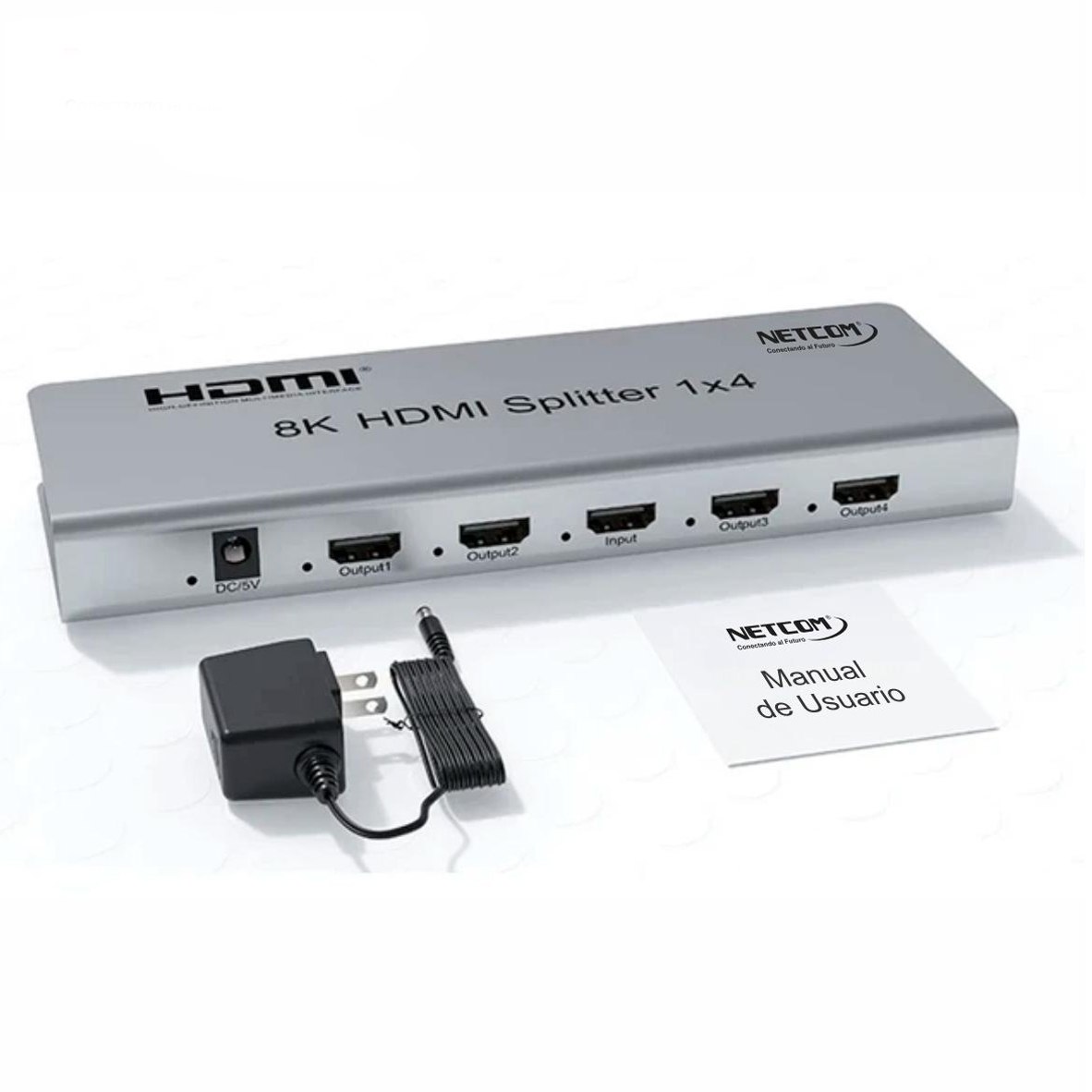 SPLITTER HDMI 1X4 METALICO 2.1 8K 60HZ 4 PANTALLAS HDCP 2.3 RS232 SANTOFA ELECTRONICS - 2