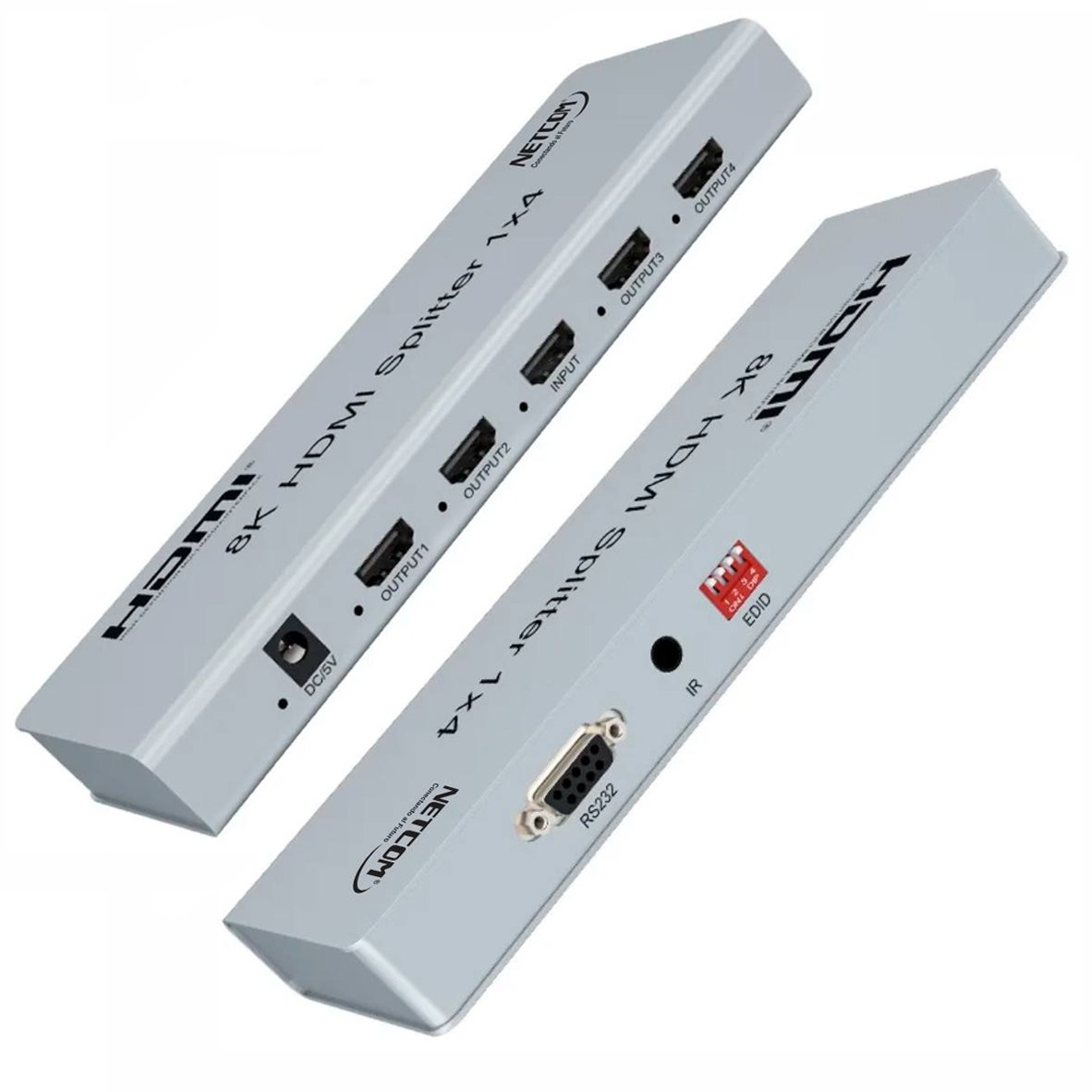 SPLITTER HDMI 1X4 METALICO 2.1 8K 60HZ 4 PANTALLAS HDCP 2.3 RS232 SANTOFA ELECTRONICS - 3
