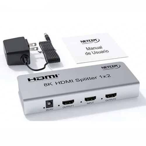 SPLITTER HDMI 1X2 METALICO 2.1 8K 60HZ 2 PANTALLAS HDCP 2.3 RS232 SANTOFA ELECTRONICS - 6