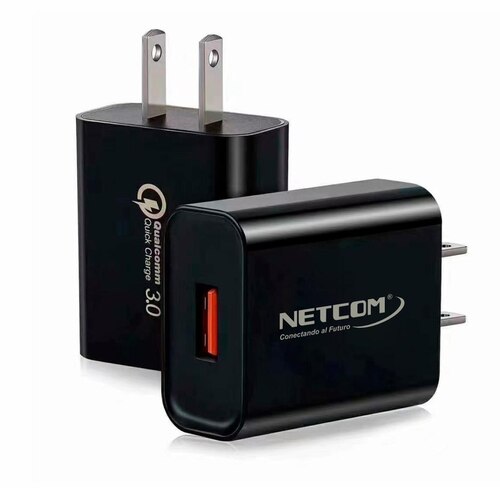 CARGADOR DE PARED CARGA RAPIDA PD 20W QC3.0 USB 3.0 TIPO C NETCOM ...
