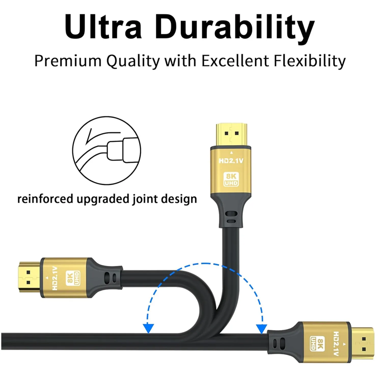 CABLE HDMI 8K 2.1 10 METROS 48GBPS 60HZ 4K 120HZ ULTRA HD HD SANTOFA ELECTRONICS S1942 - 3