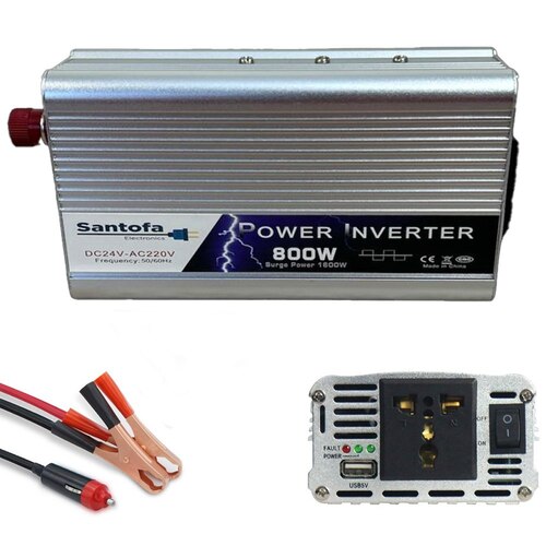 INVERSOR DE CORRIENTE PARA AUTO DE 24V A 220V USB 800W SANTOFA ELECTRONICS S1948 - 3
