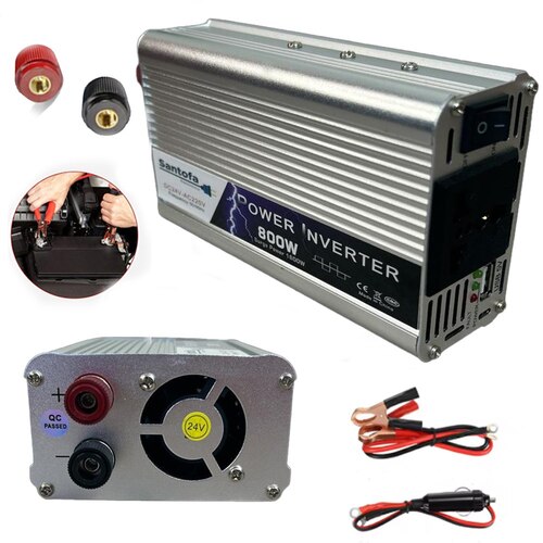 INVERSOR DE CORRIENTE PARA AUTO DE 24V A 220V USB 800W SANTOFA ELECTRONICS S1948 - 5