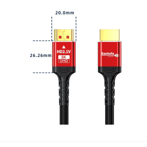 CABLE HDMI 2.1V 8K SANTOFA 3D 5 METROS 4320P PREMIUM 48GBPS HDR EARC SANTOFA ELECTRONICS S1312 - 3