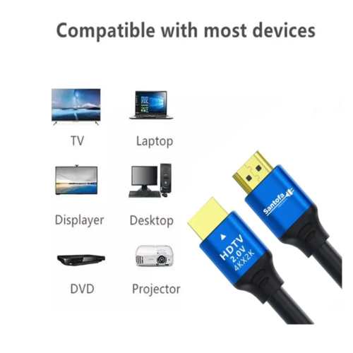 CABLE HDMI 2.0 5 METROS SANTOFA ULTRA HD 3D 4K 60HZ 2160P PVC SANTOFA ELECTRONICS S1304 - 8