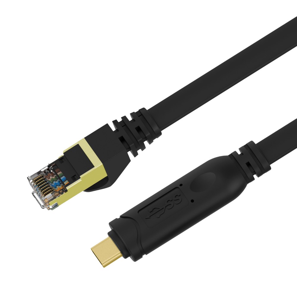 CABLE USB TIPO C A RJ45 NETCOM RS232 CONSOLA ETHERNET RED 1.80 METROS SANTOFA ELECTRONICS S1954 - 1