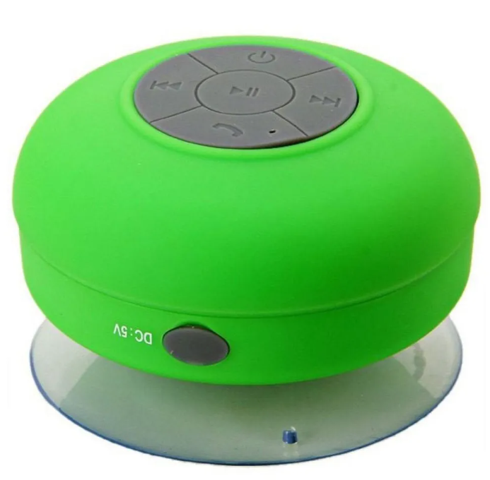 PARLANTE ACUÁTICO BLUETOOTH MICRÓFONO DUCHA VERDE SANTOFA ELECTRONICS S0160 - 1
