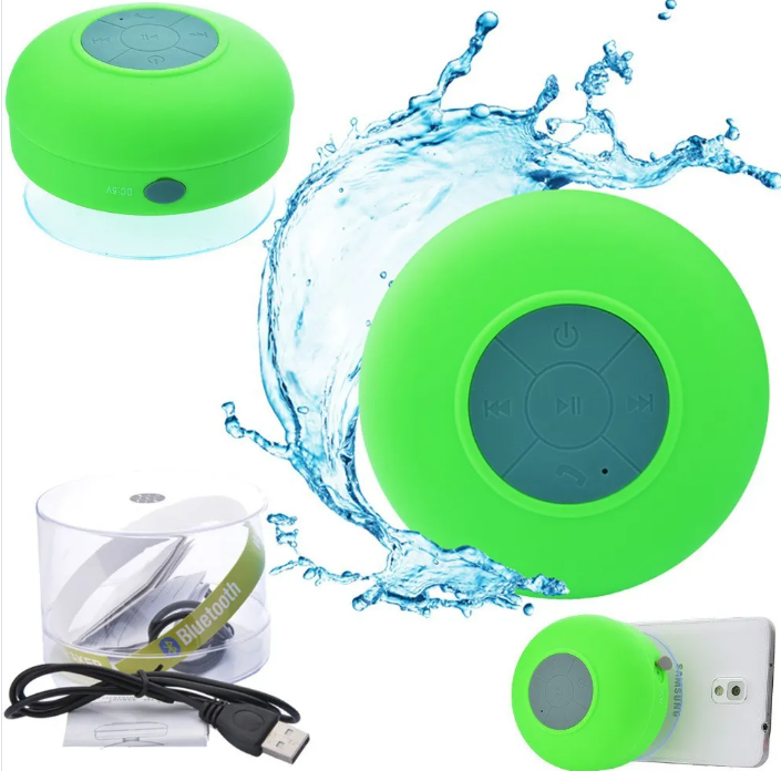 PARLANTE ACUÁTICO BLUETOOTH MICRÓFONO DUCHA VERDE SANTOFA ELECTRONICS S0160 - 2