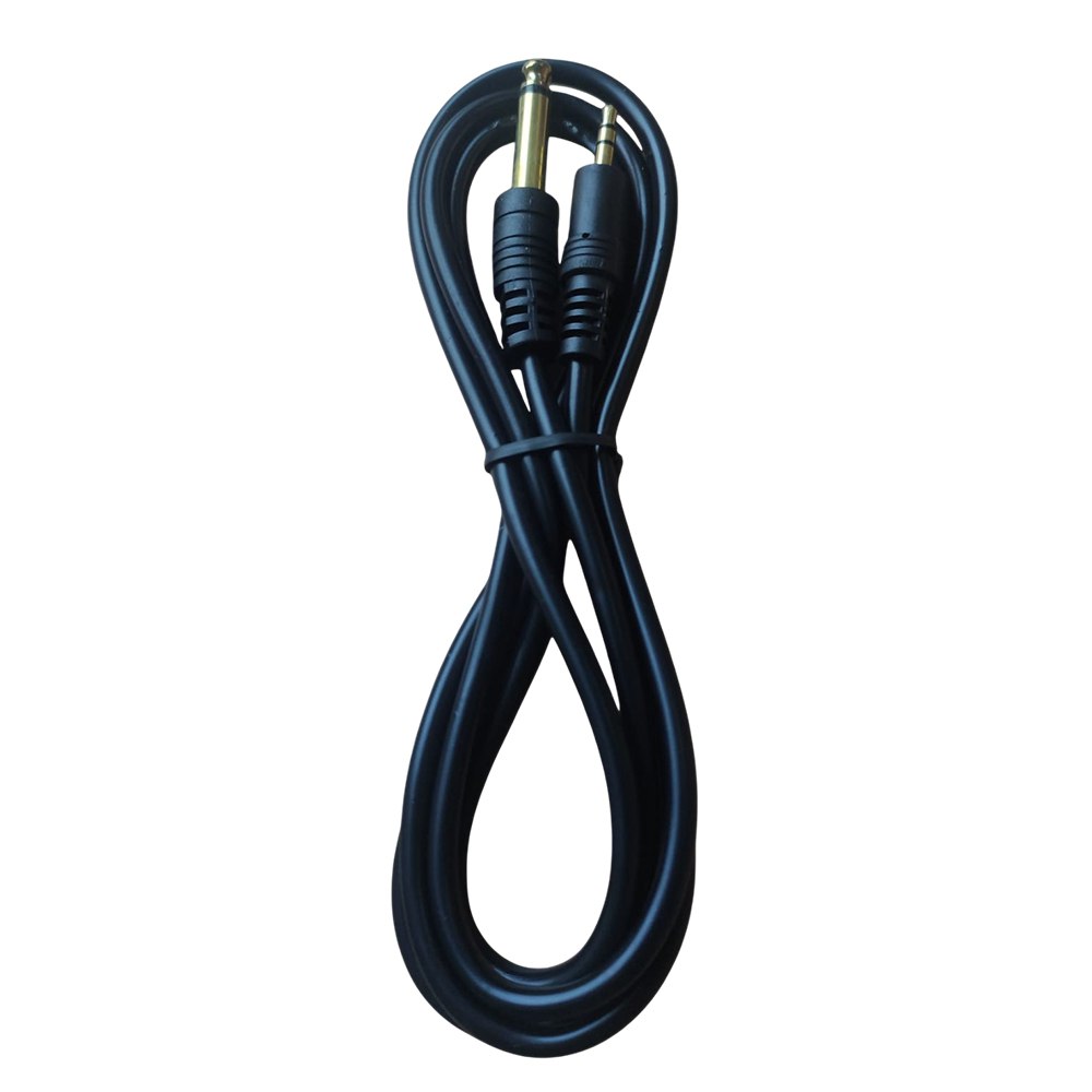 CABLE DE AUDIO 3.5MM MACHO A PLUG 6.35MM MACHO 1.5 METROS SANTOFA ELECTRONICS S1959 - 4