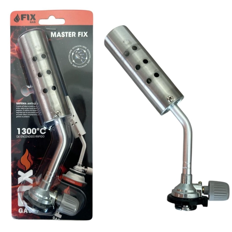 MINI SOPLETE PORTÁTIL FIX PARA COCINA CAMPING FERRETERIA ADAPTABLE CON GAS BUTANO SANTOFA ELECTRONICS S1978 - 2